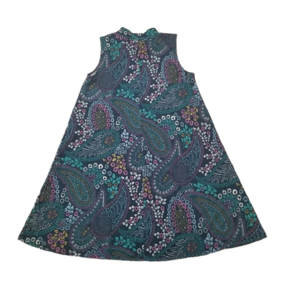 💥 3/$15 - Mudd Paisley Sleeveless Mock Turtleneck Dress Size 7/8 - Picture 7 of 8
